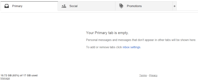 אין לי כלום באינבוקס